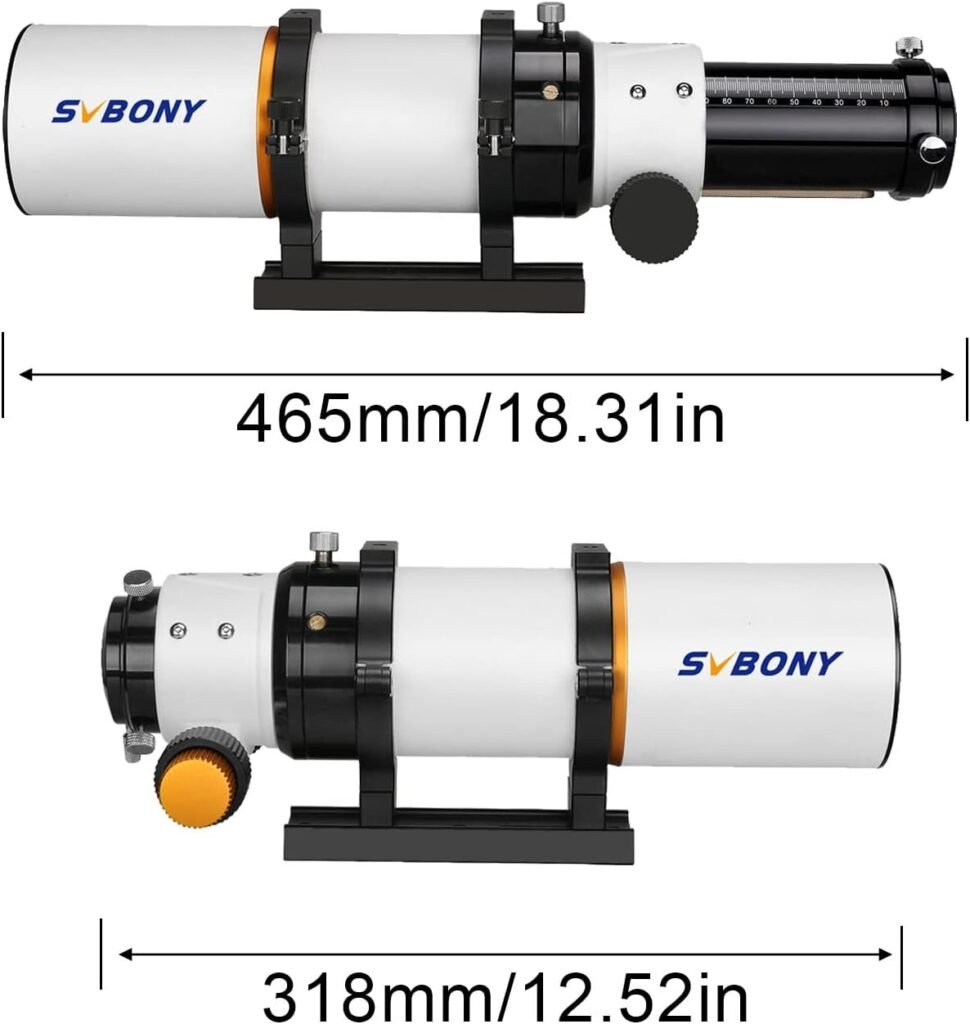 SVBONY SV503 Telescope, 102ED F7 Extra Low Dispersion Achromatic Refractor OTA, Micro-Reduction Rap Focuser, for Astrophotography